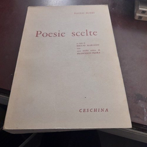 Paolo buzzi poesie scelte - paolo, ed