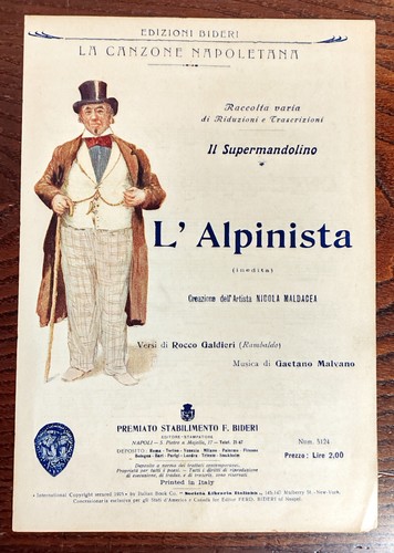 Spartito alpinista nicola - spartito, l'alpinista
