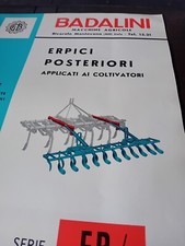 BADALINI ERPICI POSTERIORI COLTIVATORI trattori pubblicitario vendita originale