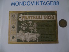 CARTONCINO PUBBLICITARIO F.lli Toso Murano Venezia Vetreria Artistica INIZI 1900