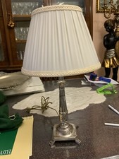 Lampada Da Tavolo Sheffield Con Paralume Plisse Avorio