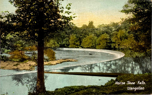 Postcard horse shoe falls - postcard,