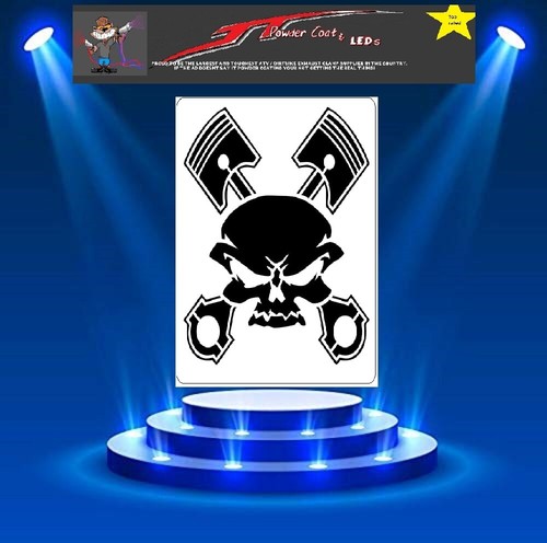 Modello stencil logo teschio - , e