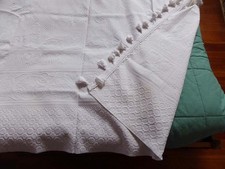 Copriletto in cotone damascato 210 x 175 cm ca. Vintage Friuli anni 30