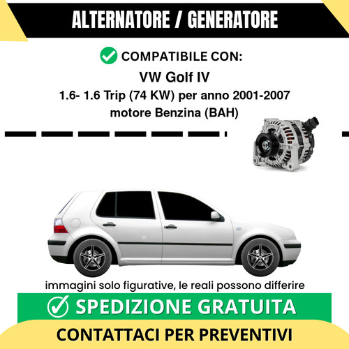 Alternatore golf 6 74 - iv,