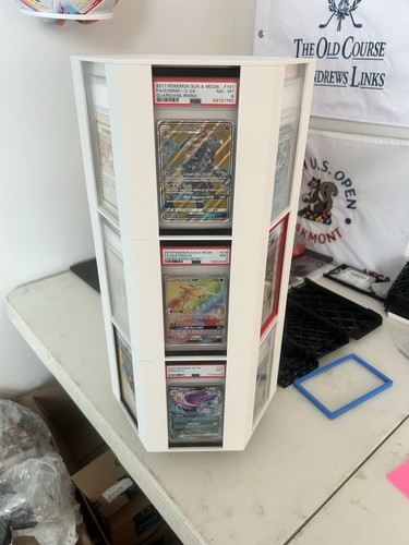 Spinning card display for psa - display,