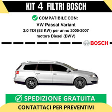 KIT BOSCH 4 Filtri tagliando