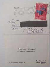 BRESCIA 1959 ARISTIDE VERSARI - FORNITURE ARMAIOLI - BUSTA VG SCRITTO AUTOGRAFO