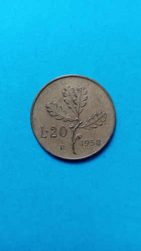 Moneta lire del 1958 - 20, rara