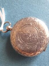 orologio inglese fine 800 da taschino argento  finemente lavorato 