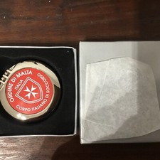 Reggiborsa Da Tavolo Ordine Di Malta Con Specchietto