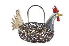 Cestino in ferro a forma di