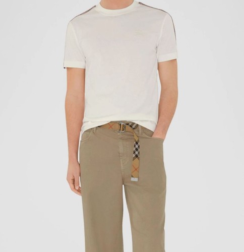 Shirt uomo burberry bianca - t-shirt,