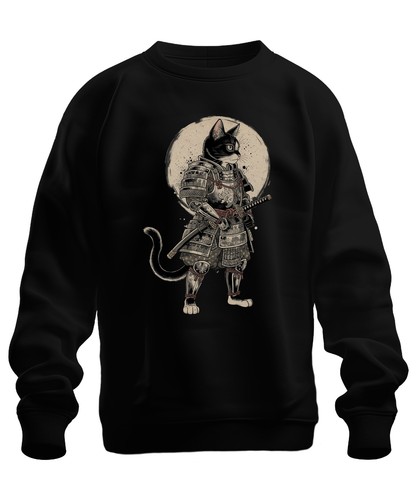 Felpa maglione samurai gatto - felpa,