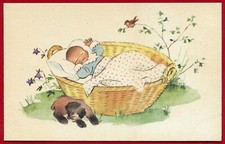 BAMBINO CHE DORME IN UN CANE