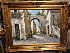 DIPINTO OLIO SU TELA"ANTICO