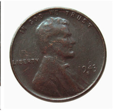 1943-S Lincoln Grano Centesimo