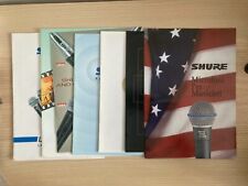 Shure Microfoni Microphones Lotto 7 X Catalog Catalogo Vintage