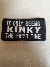 BIKER FUNNY PATCH "IT ONLY