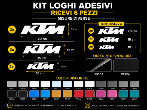Kit adesivi ktm moto - ktm,