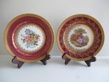 LIMOGES FRANCE PAIR OF GUILDED