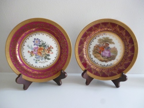 Limoges france pair guilded - limoges, of
