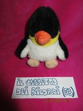 TRUDI : PELUCHE-PUPAZZO PINGUINO  SEDUTO N1 , CM 14HX12  CM MADE IN ITALY 