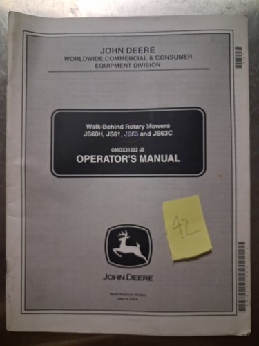 John deere walk behind rotary - john,