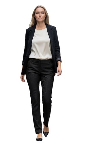 Zara black jacquard floral - black,