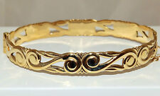 Bracciale rigido da donna,ricoperto di oro 9 carati con anima di altro materiale