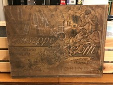 GIUSEPPE GOFFI TORINO-MAG. FERRAMENTA-RARA TARGA INSEGNA PUBBLICITA' VINTAGE