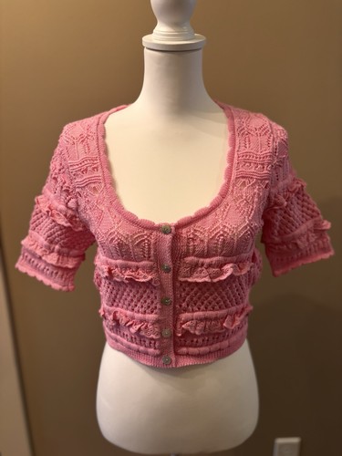 Cardigan maglione donna crop