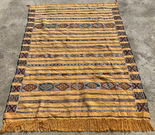 Tappeto tappeto vintage tradizionale fatto a mano bellissimo kilim marocchino 190x135 cm