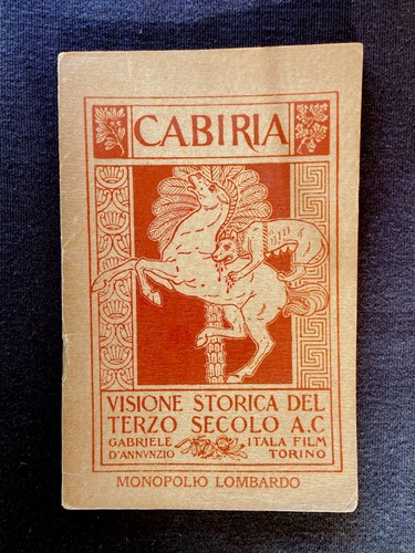 Gabriele annunzio cabiria - gabriele,