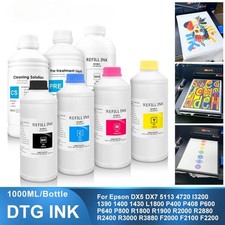 1000 ml/bottiglia inchiostro tessile DTG inchiostro per stampante Epson 1390 R1900 R2000 F2000 F2100