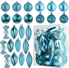 Palline Di Natale Azzurre per