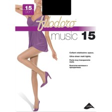 6 PAIA COLLANT FILODORO MUSIC 15 VELATISSIMO ELASTICIZZATO OPACO CON LYCRA 2-3-4