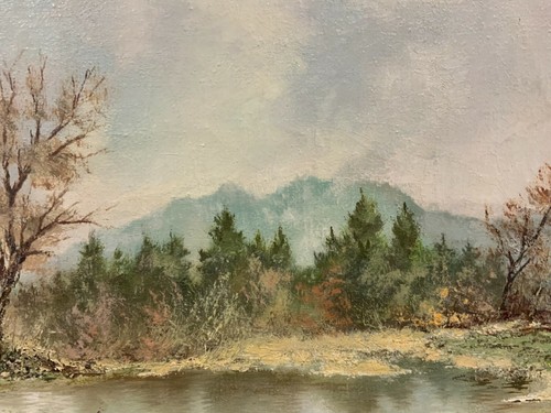 ölgemälde weiher landschaft - ÖlgemÄlde,