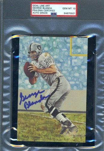 George blanda gem - blanda, psa