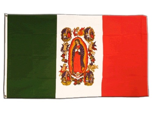 Bandiera messico con donna - bandiera,