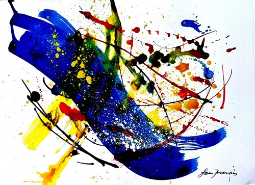 Sam francis 060 colured ink - francis,