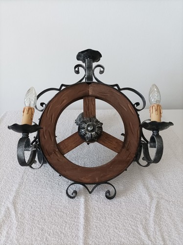 Lampadario legno ferro - in,