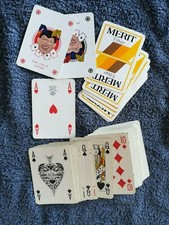 vecchie carte da gioco pubblicitarie SIGARETTE MERIT con JOLLY