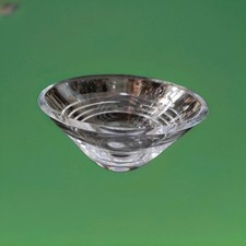 Prestigioso Svuota Tasca In Cristallo, Firmato Rogaska Vintage Moderno 