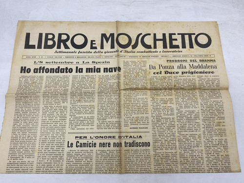 Settimanale libro moschetto - libro,