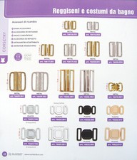  Gancio ganci x Costumi da bagno Marbet art. 166 in nickel free  plastica  PZ 1