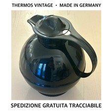 Thermos THERMO-TOP 1.3 Litri Caraffa Termica Design Nero WESTERN GERMANY Vintage