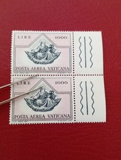 30 Set 1971 Posta Aerea Vaticana La Visione di Ezechiele Coppia PA n 58 L. 1000