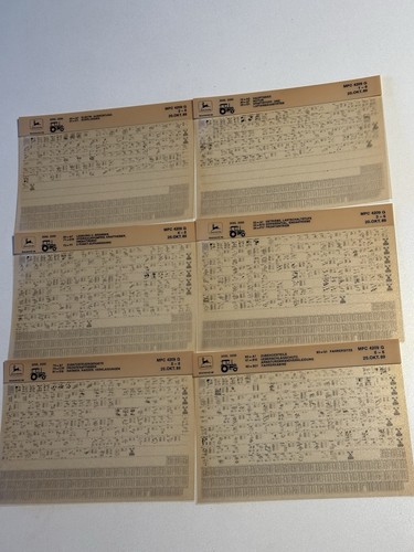John deere microfiche - john, set