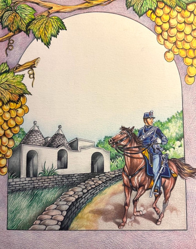 Bozzetto originale etichetta - bozzetto, "etichetta